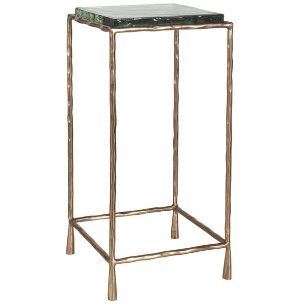Tavolo decorativo Ovard finitura oro antico jh1871473