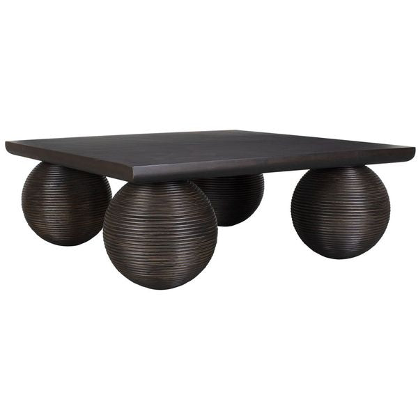 Tavolino da caff¨¨ Kasson finitura nero usurato sc4535592
