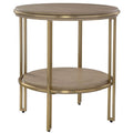 Tavolino laterale Elise in ottone spazzolato hb8220539