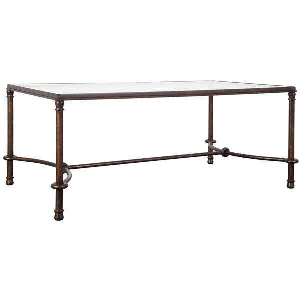 Tavolino da caff¨¨ Warring in bronzo rustico zx9444803