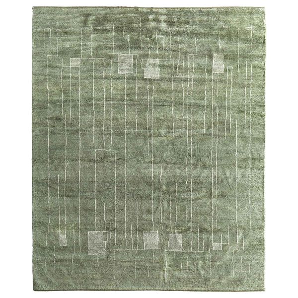 Tappeto Agape 69HBF, Colore Verde oo8466744